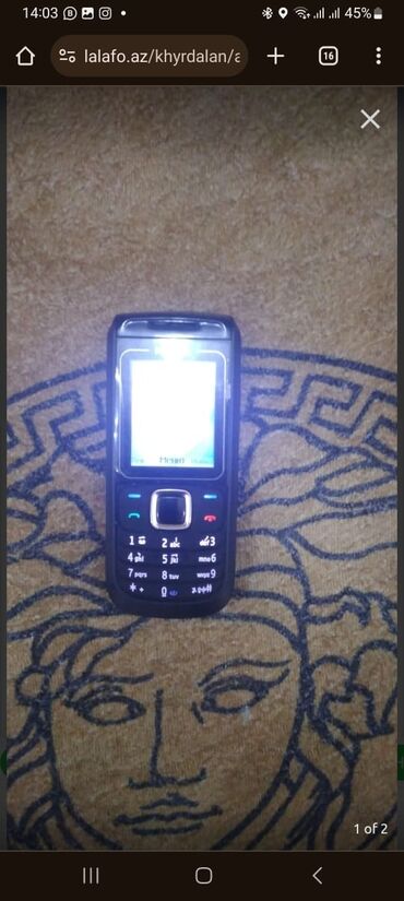 qarmon mikrafonu: Nokia 1, цвет - Черный, Кнопочный