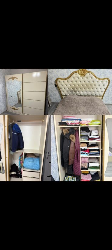 железная кровать односпальная: Taxt və dolab satılır 170₼²⁰. Yaxşı vəziyyətdədir. Matrası var.Ünvan