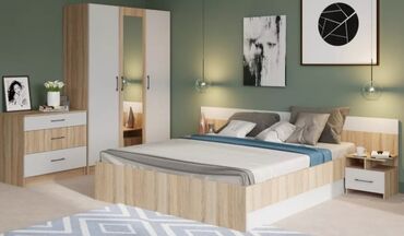 Yataq otağı dəstləri: 2 təknəfərlik çarpayı, Dolab, Komod, Termo, Rusiya, Yeni — 30