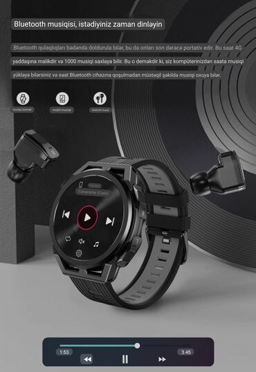 blackview a95 kabro: Yeni, Smart saat, Аnti-lost, rəng - Qara