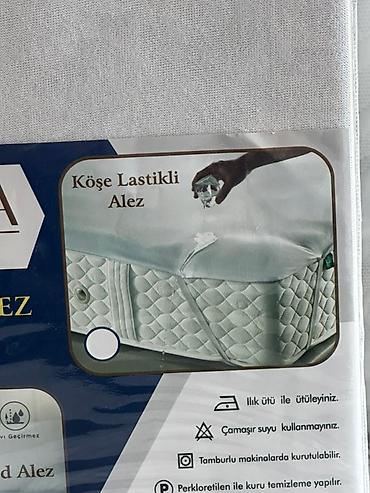 Текстиль: Sarra Home Sıvı Keçirməz Alez – küncləri rezinli, fitted model — 2