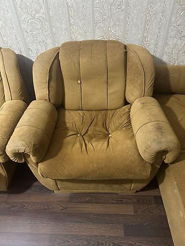 oyuncu kreslo: İşlənmiş, Divan, 2 kreslo, Açılan — 3