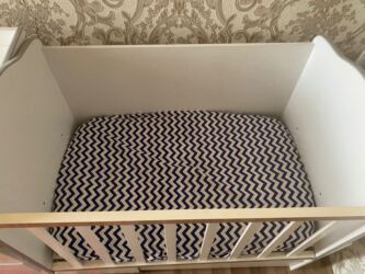 купить кроватку детскую бу: Манеж-кровать, Б/у, С комодом