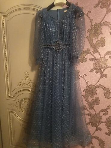 Donlar: Parıltılı mavi ziyafət donu satılır 👗✨ 💙 Zərif mavi rəng ✨ Parıltılı — 3
