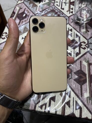Apple iPhone: IPhone 11 Pro Max, 256 GB, Qızılı, Simsiz şarj, Face ID