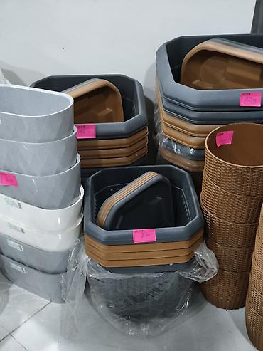 dibçək: Çiçək və dekorativ bitkilər üçün plastik dibçəklər və qablar - Forma — 1