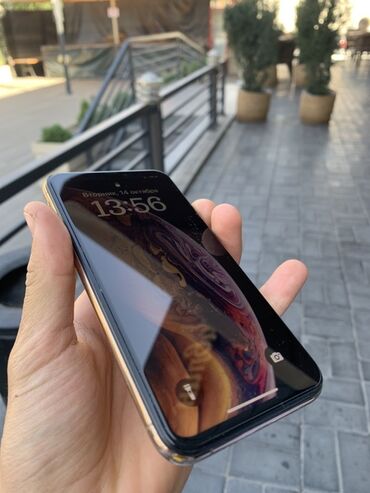 купить телефон в кредит без первого взноса: IPhone Xs, Колдонулган, 64 ГБ, Алтын, Коргоочу айнек, 100 %