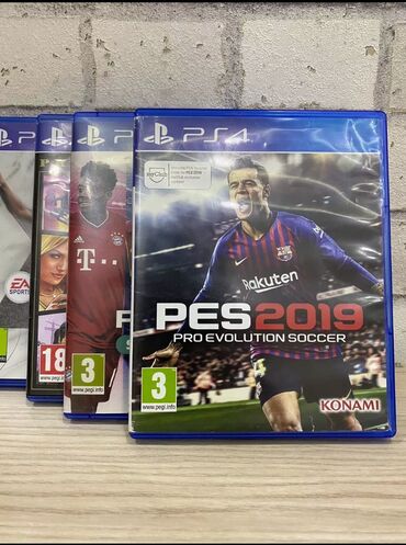 Видеоигры и приставки: PS4-PES2019 Konsol Oyunu Əla Vəziyəttə Satıştadır. Oyunun ilinə və