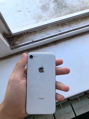 iphone 8 новый купить: IPhone 8, Б/у, 64 ГБ, Белый, Защитное стекло, Чехол, 100 %