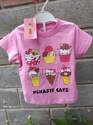 рубашка италия: Детский топ, рубашка, цвет - Розовый, Новый