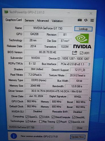 rtx 4070 12gb: Видеокарта для ПК, Б/у, Palit, GeForce GT, 2 ГБ — 7