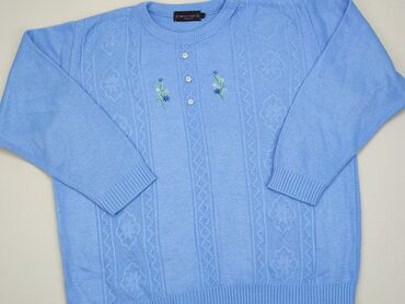 bluzki damskie błękitna: Sweter, L, stan - Idealny