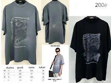 Majice: Men's T-shirt Balenciaga, bоја - Siva — 23