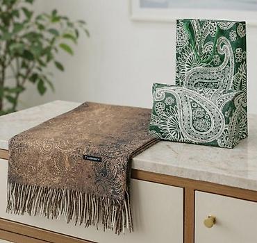 Digər qadın geyimləri: Şarf qutuda - Rənglər: bej-qəhvəyi, tünd boz, açıq boz və çoxrəngli — 11