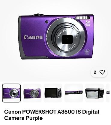 canon 6: Canon POWERSHOT A3500 IS Digital Camera Purple. (Çox az işlənib) — 9