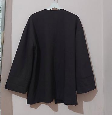 lil solid accessories: ZARA kimono blejzer/jakna bez kopčanja - Boja: crna - Kroj: kimono — 2