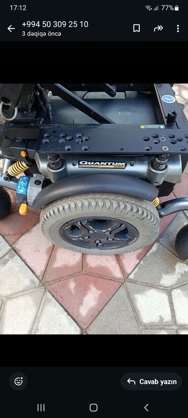 Əlil arabaları: Elektrik əlil arabası – joystick idarəetməli, komfortlu oturacaq və — 11