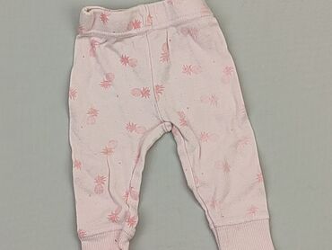 spodnie dresowe rozowe: Спортивні штани, 0-3 міс., стан - Задовільний