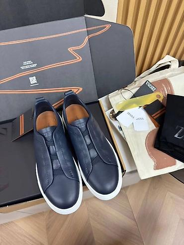 sneaker: Zegna kişi slip-on krossovkaları.Triple Stitch Zəng edib və Vatsapa — 1