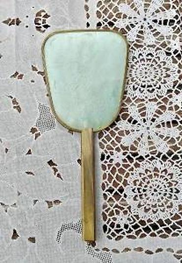 Stilska ogledala: Starinsko ručno ogledalo MESING elegantan retro detalj 30cm. Prelepo — 7