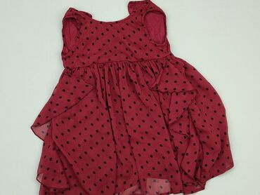 sukienka czerwona w groszki: Sukienka, 4-5 lat, 104-110 cm, stan - Bardzo dobry