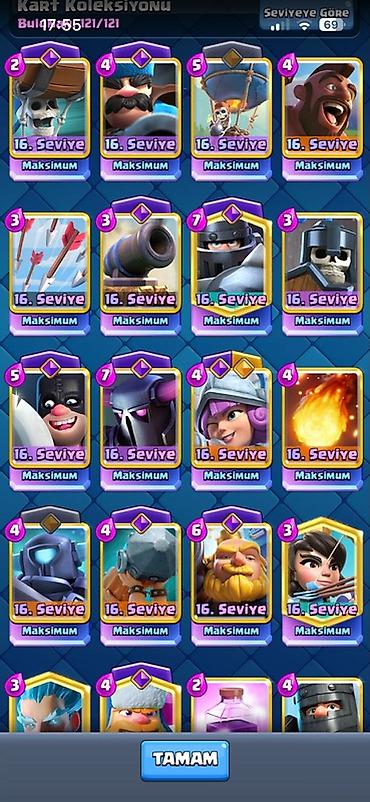 solid 504: Clash Royale oyun hesabı - Kral səviyyəsi: 77 - Qızıl: 515 504 - — 8