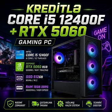gaming computer: Gaming PC | Core i5 12400F| RTX 5060 8GB| SSD 512GB| RAM 16GB DDR5| — 1