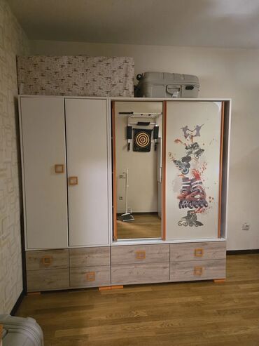 qapi ustu: Для девочки и мальчика, 2 двери, Купе, Прямой шкаф