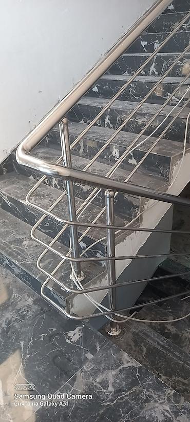 Готовые перила: Готовые перила, Материал: Нержавеющая сталь, Для лестницы — 5