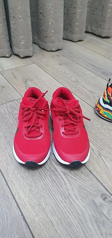 Детская обувь: Красные кроссовки Nike для детей - Модель: FB (ярлык на язычке на — 2