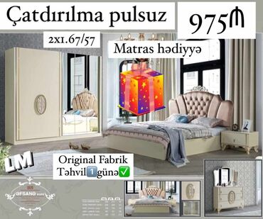 2 neferlik matras: *Yataq dəsti✅ƏFSANƏ✅* *FABRİK İSTEHSALI ORİGİNAL* 💥 *Sex malı