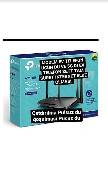modem router tp link: Modem yeni orginal bağli kutu quraslmasi çatdırılma pulsuz du yer — 1