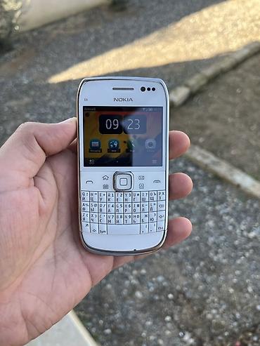 telefon akse: Nokia E6, rəng - Ağ, Düyməli — 7
