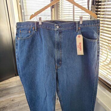 джинсы клещ: Джинсы 4XL (EU 48), цвет - Синий