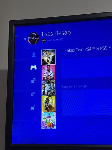 playstation 4 ucuz: PlayStation 4 Slim oyun konsolu + 2 ədəd orjinal DualShock 4 pultu + — 4