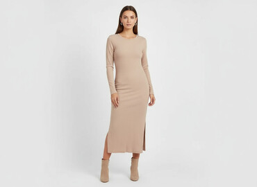 plisowane sukienki midi: Sinsay, Women`s dress, size L