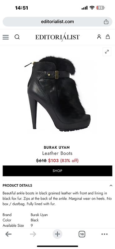 Ботинки и ботильоны: Ботинки, 39, Bravo Moda, Б/у, цвет - Черный, Самовывоз — 8