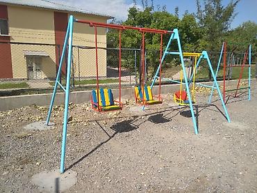 Детские качели: Детские каркасные качели! безопасные, надёжные, практичные! широкие — 11