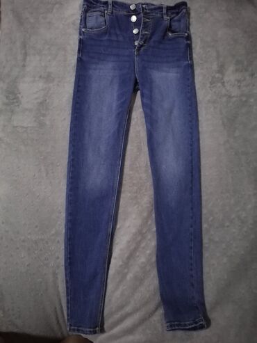 lepršave pantalone: Skinny Jeans, Teksas Odgovara za visinu od 164cm, XXS Stanje: nove bez