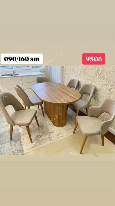 Çarpayılar: Qonaq otağı üçün, Yeni, 6 stul