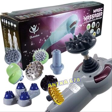 Уход за телом: Ручной массажер для тела Magic Massager 8 в 1 предназначен для массажа