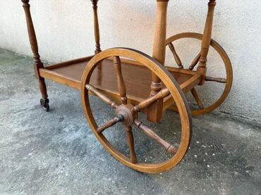 RS - Antique Drinks Carts: Stara drvena barska kolica za piće ✨ Odlično stanje 📸 Kao na slikama — 12