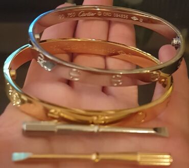 Narukvice: Čvrsta narukvica, Cartier, Materijal: Srebro — 5
