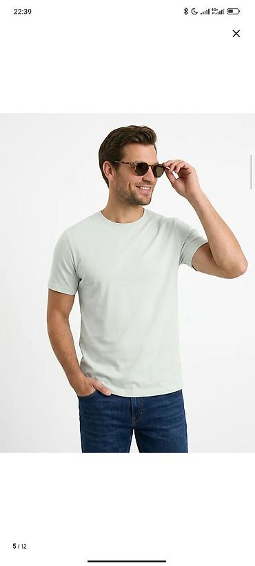 базовая футболка: Мужская базовая футболка BASIC look - Классический крой с круглой — 9
