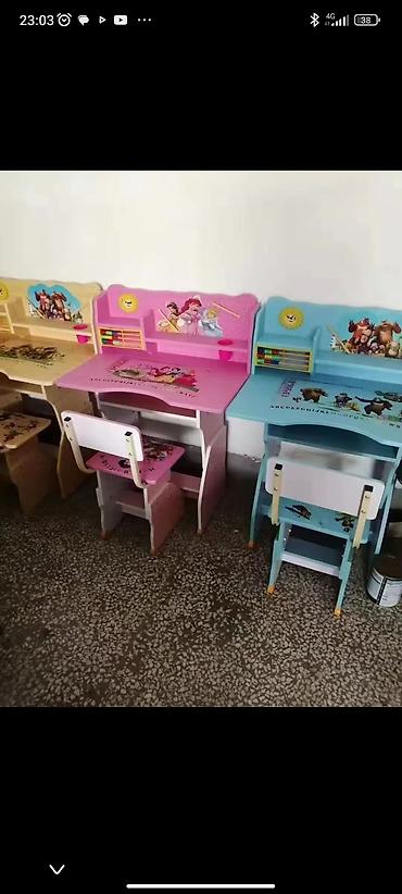 study table: Детские парты со стульчиком – наборы для учебы и творчества. Варианты — 1