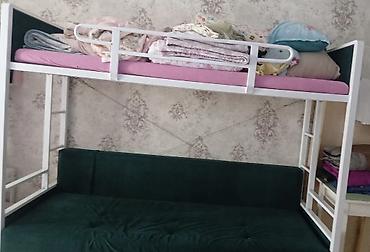 Кровати: Двухъярусная кровать, Б/у, С выкатной системой — 4