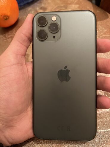 iphone 11 green: IPhone 11 Pro, 256 GB, Matte Midnight Green, Face ID