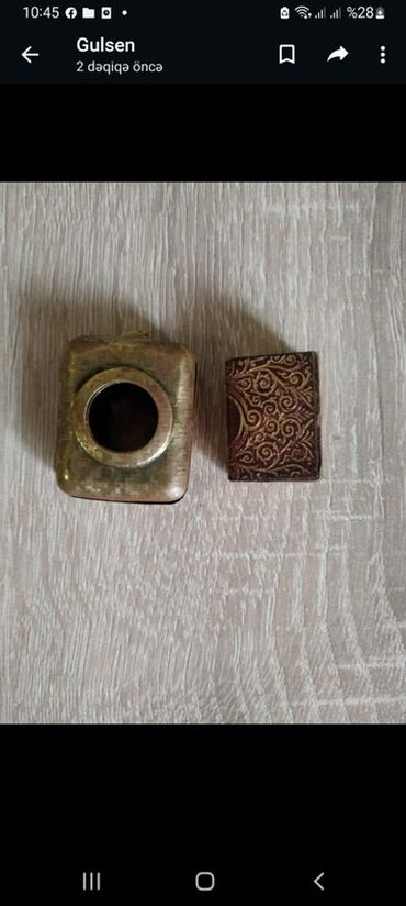 Mücrü Zinət əşyaları üçün, Metal