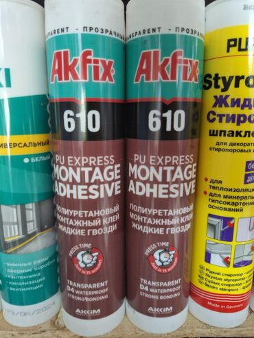уф клей для стекла: Полиуретановый монтажный клей Akfix 610 PU Express Montage Adhesive в