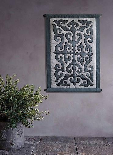 Панно: Объемные шелковые стеганные панно. старинный кыргызский орнамент — 4